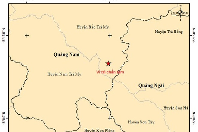 Liên tiếp xảy ra động đất ở khu vực Sông Tranh 2 - 1 Liên tiếp xảy ra động đất ở khu vực Sông Tranh 2 - 1