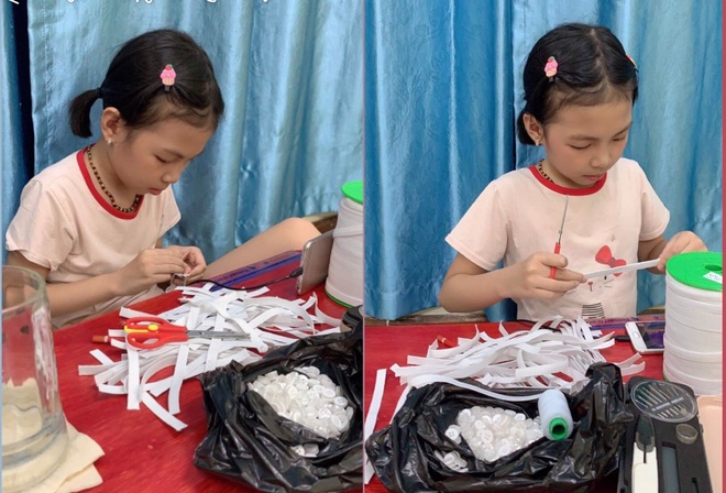 Cô bé 9 tuổi làm 500 chiếc tai giả tặng y bác sĩ tuyến đầu chống dịch - 2 Cô bé 9 tuổi làm 500 chiếc tai giả tặng y bác sĩ tuyến đầu chống dịch - 2