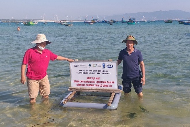 Thả, đặt phao tiêu bảo vệ 4 khu vực biển vịnh Quy Nhơn - 2 Thả, đặt phao tiêu bảo vệ 4 khu vực biển vịnh Quy Nhơn - 2