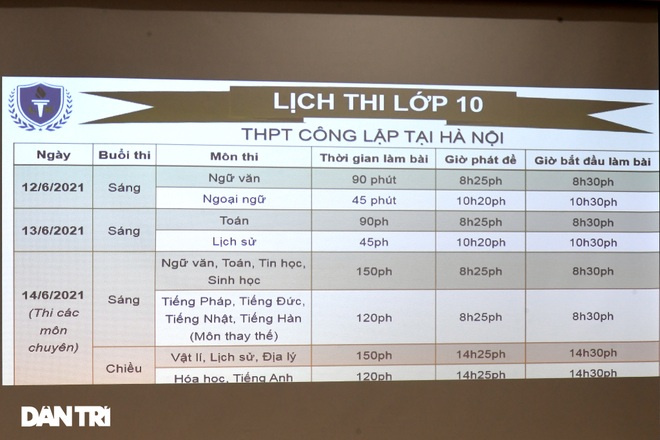 Nhiều thí sinh Hà Nội thi vào lớp 10 nghe phổ biến quy chế thi buổi tối - 5