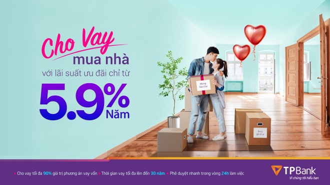 TPBank cho vay mua nhà với lãi suất siêu ưu đãi chỉ từ 5,9%/năm - 1 TPBank cho vay mua nhà với lãi suất siêu ưu đãi chỉ từ 5,9%/năm - 1