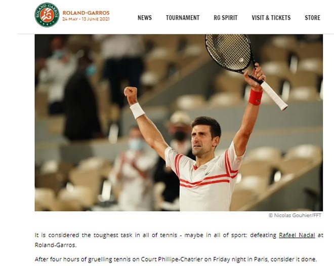Báo giới quốc tế ca ngợi Djokovic sau chiến thắng ấn tượng trước Nadal - 1