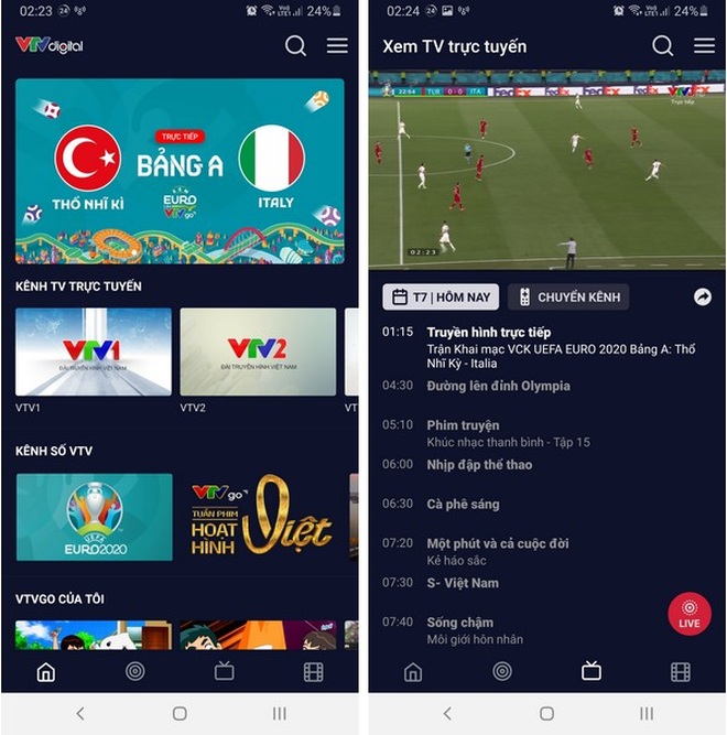 Cách xem trực tiếp các trận đấu tại Euro 2020 trên smartphone và máy tính - 2