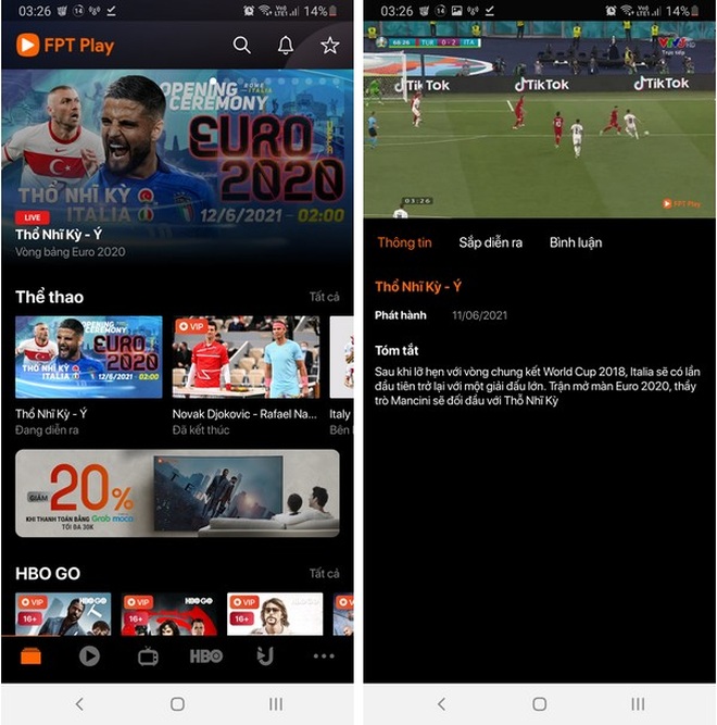 Cách xem trực tiếp các trận đấu tại Euro 2020 trên smartphone và máy tính - 3