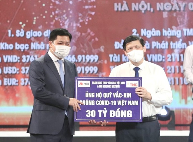 TNG Holdings Vietnam và MSB ủng hộ gần 60 tỷ đồng phòng chống dịch Covid-19 - 1 TNG Holdings Vietnam và MSB ủng hộ gần 60 tỷ đồng phòng chống dịch Covid-19 - 1