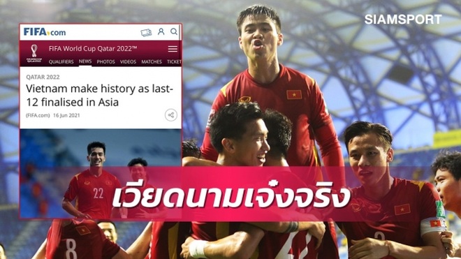 Báo Thái Lan: Đội tuyển Việt Nam là số một Đông Nam Á! - 1 Báo Thái Lan: Đội tuyển Việt Nam là số một Đông Nam Á! - 1