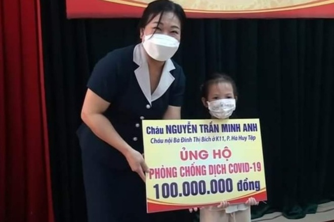 Bé gái 5 tuổi dùng 100 triệu tiền tiết kiệm ủng hộ quỹ phòng, chống dịch - 1
