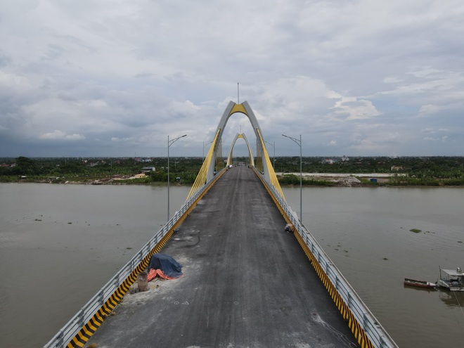 See the 400 billion VND bridge shaped like a grain of rice connecting Hai Phong - Hai Duong - 3 See the 400 billion VND bridge shaped like a grain of rice connecting Hai Phong - Hai Duong - 3