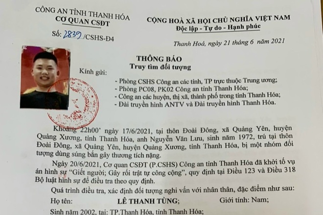 Cảnh sát truy tìm 3 nghi phạm bắn người trọng thương - 1