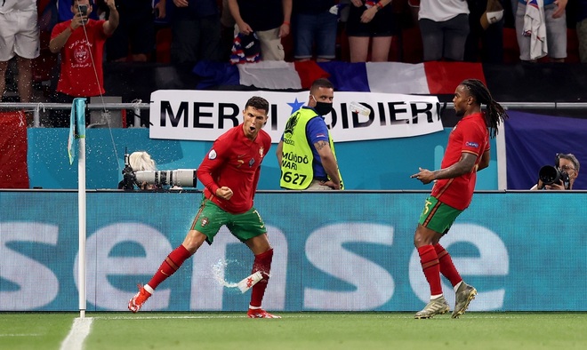 C.Ronaldo bị ném nguyên chai nước ngọt khi ăn mừng bàn thắng - 4 C.Ronaldo bị ném nguyên chai nước ngọt khi ăn mừng bàn thắng - 4