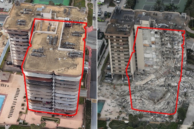 Kinh hoàng cảnh trước và sau thảm kịch sập chung cư 12 tầng tại Mỹ - 1