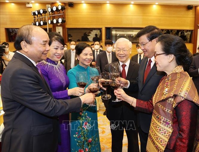 Chiêu đãi trọng thể chào mừng Tổng Bí thư, Chủ tịch nước Lào và Phu nhân - 1