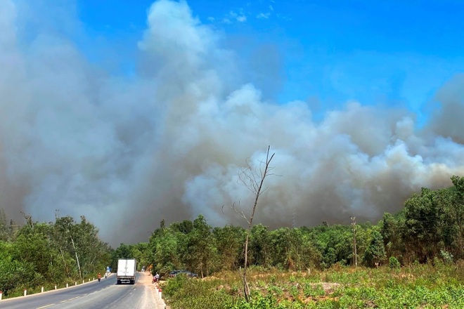 Nhiều đám cháy rừng dữ dội bùng phát suốt đêm ở Thừa Thiên Huế - 2
