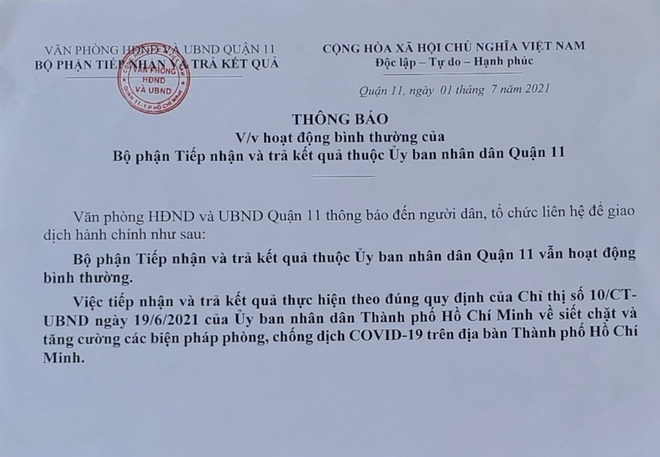 Phó Chủ tịch quận 11 mắc Covid-19: Tải lượng virus thấp sát mức không lây - 2 Phó Chủ tịch quận 11 mắc Covid-19: Tải lượng virus thấp sát mức không lây - 2