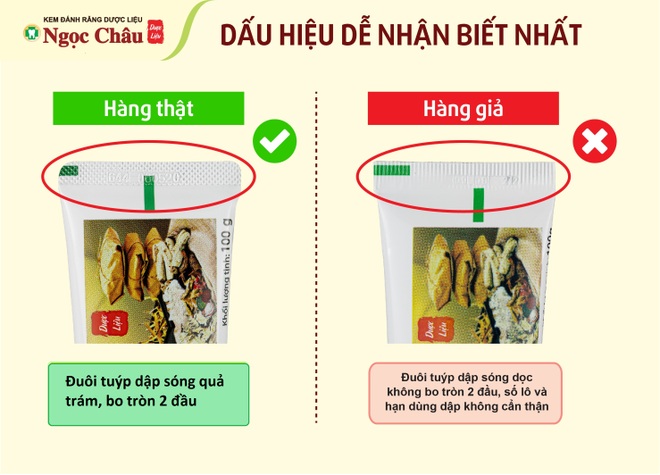 Cách nhanh nhất nhận diện kem đánh răng dược liệu Ngọc Châu chính hãng - 2