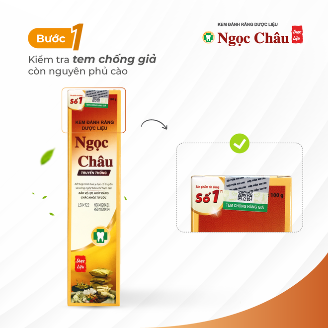 Cách nhanh nhất nhận diện kem đánh răng dược liệu Ngọc Châu chính hãng - 3