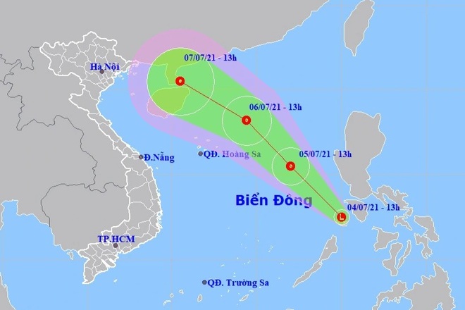 Vùng áp thấp trên Biển Đông có khả năng mạnh thêm - 1