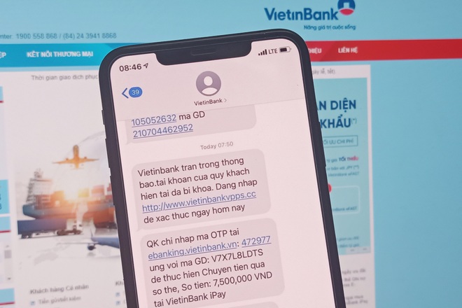 Thêm một người dùng Vietinbank bị lừa mất 7,5 triệu đồng - 1