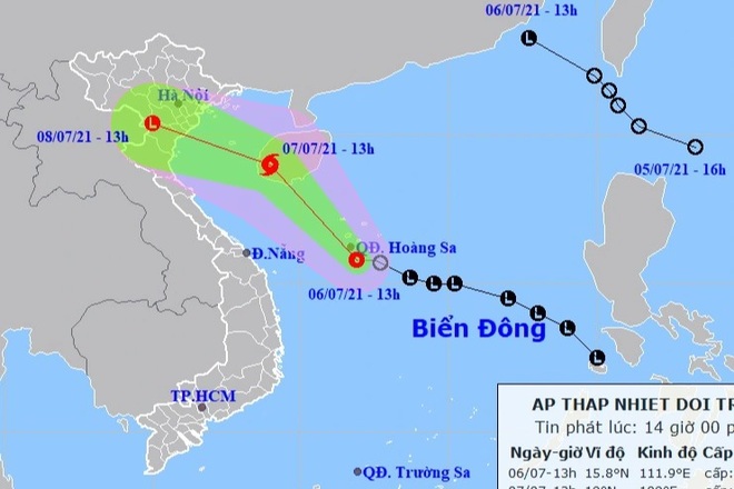 Hai áp thấp trên Biển Đông: Một cơn đã tan, một có khả năng mạnh thành bão - 1