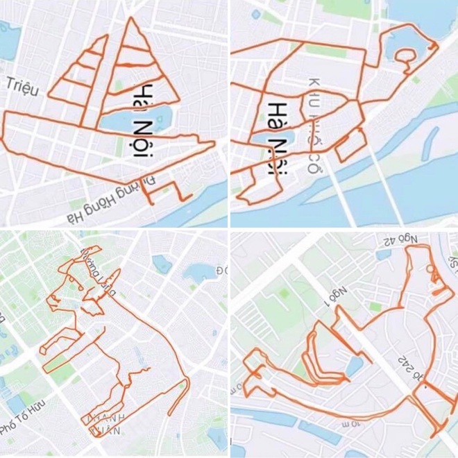 Người đàn ông vẽ đủ thứ hình trên bản đồ Hà Nội bằng cách chạy bộ - 9