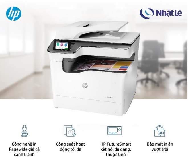 HP Pagewide MFP P77440dn - Máy in đa chức năng cho doanh nghiệp - 1 HP Pagewide MFP P77440dn - Máy in đa chức năng cho doanh nghiệp - 1