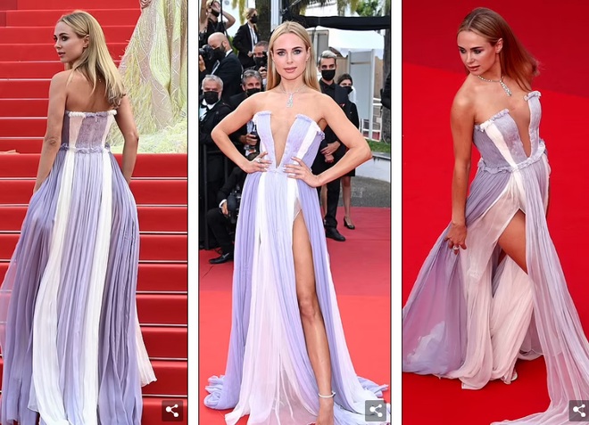 Kimberley lộ vòng ba, bạn gái Ronaldo khoe chân dài tại LHP Cannes - 4 Kimberley lộ vòng ba, bạn gái Ronaldo khoe chân dài tại LHP Cannes - 4
