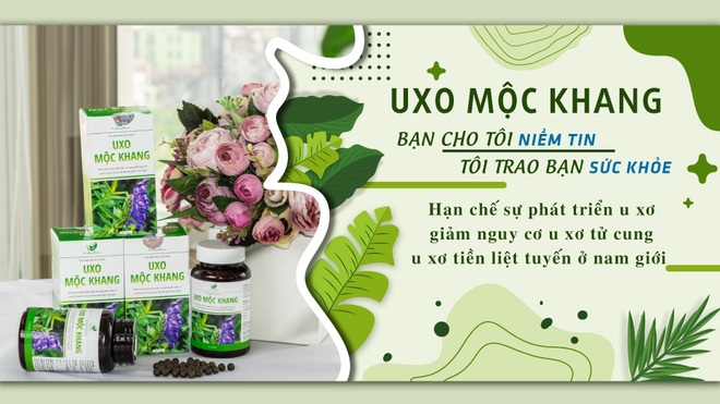 UXo Mộc Khang - hỗ trợ hạn chế sự phát triển u xơ, u nang - 2 UXo Mộc Khang - hỗ trợ hạn chế sự phát triển u xơ, u nang - 2