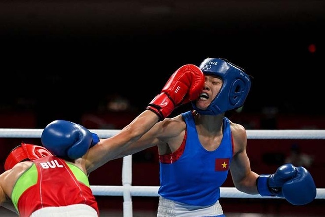 Võ sĩ boxing Nguyễn Thị Tâm thua tiếc nuối ở Olympic Tokyo - 1