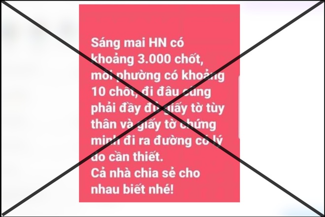 Người tung tin giả Hà Nội lập 3.000 chốt bị phạt 12,5 triệu đồng - 1