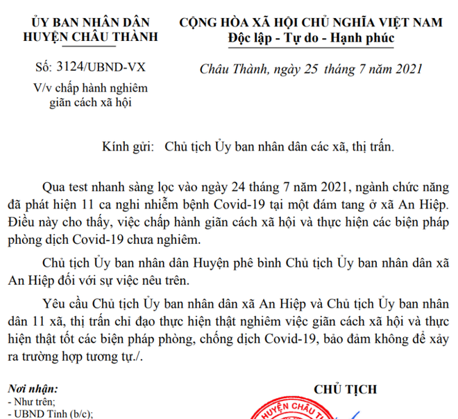 Để dân dự đám tang khiến nhiều người mắc Covid-19, Chủ tịch xã bị phê bình - 1