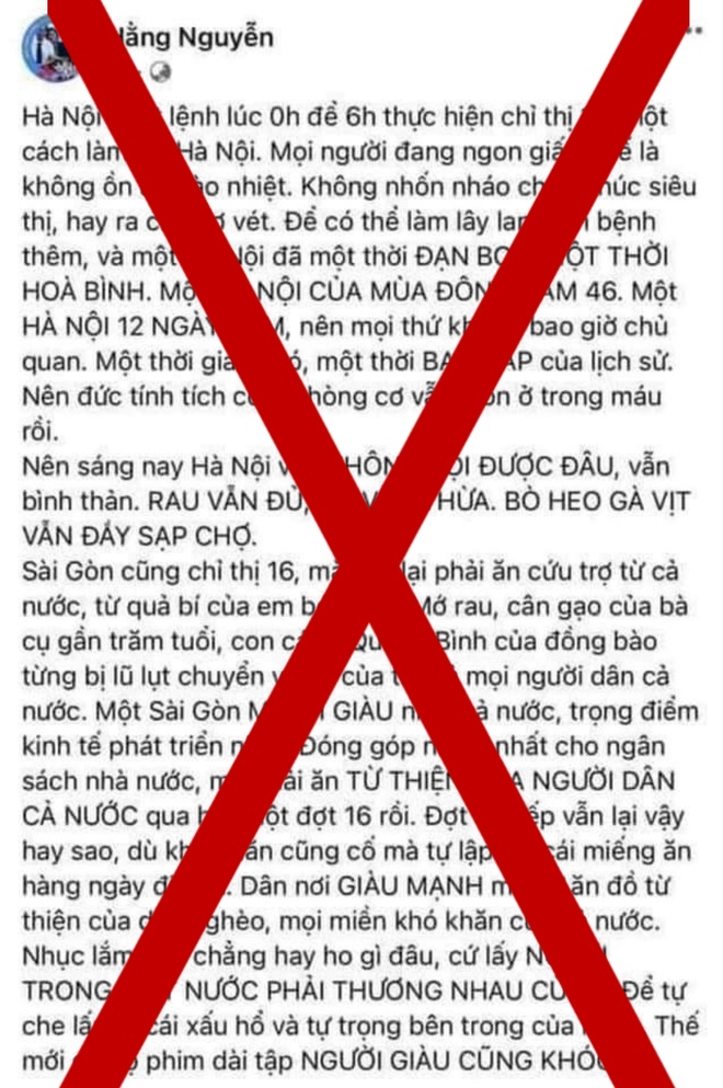 Mời chủ facebook Hằng Nguyễn lên làm việc sau bài đăng về Covid-19 - 1