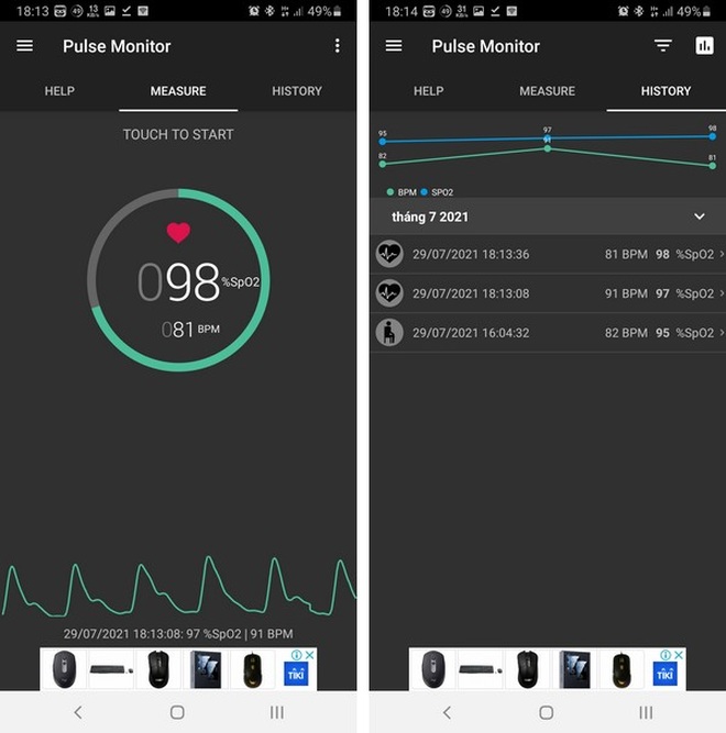 Những ứng dụng giúp đo nồng độ oxy trong máu SpO2 bằng smartphone - 5