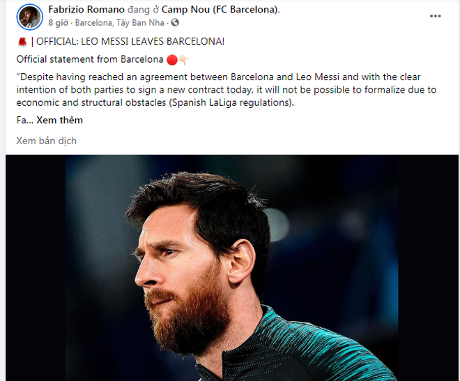 Đội bóng đầu tiên nhanh chân liên hệ với Lionel Messi - 1 Đội bóng đầu tiên nhanh chân liên hệ với Lionel Messi - 1