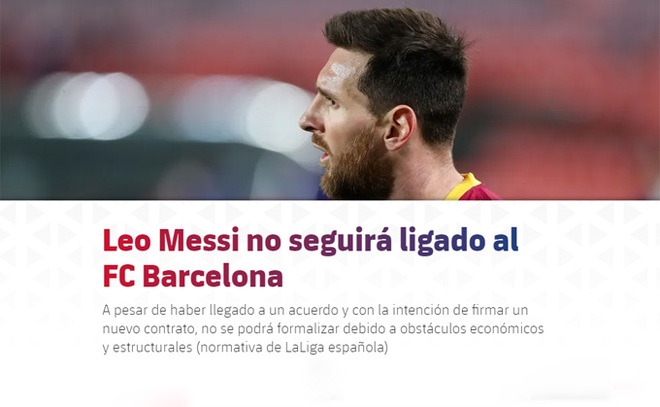 NÓNG: Messi tạo cú sốc cực lớn, chính thức rời khỏi Barcelona - 2