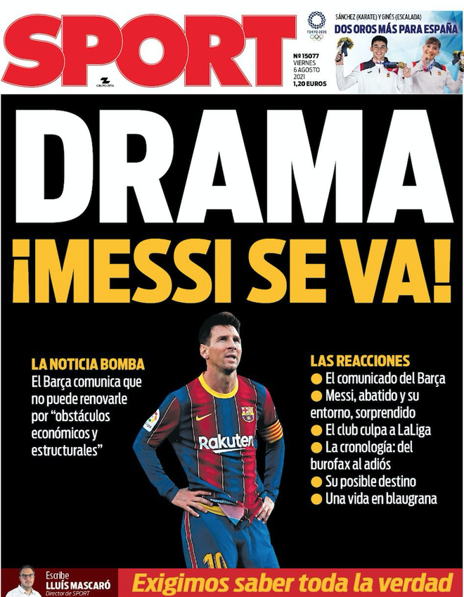 Báo giới châu Âu chấn động khi Barcelona chia tay Messi - 2