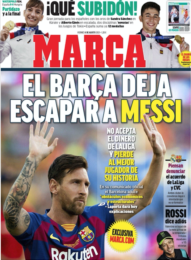 Báo giới châu Âu chấn động khi Barcelona chia tay Messi - 1