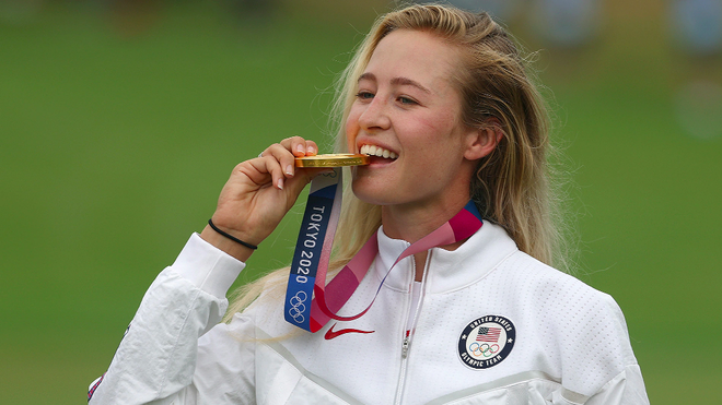Mỹ nhân làng golf Nelly Korda lần đầu giành HCV Olympic - 4 Mỹ nhân làng golf Nelly Korda lần đầu giành HCV Olympic - 4