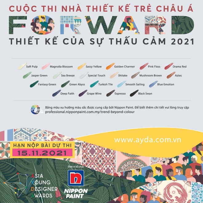 Nippon Paint tiếp tục phát động cuộc thi Nhà thiết kế trẻ châu Á 2021 - 3 Nippon Paint tiếp tục phát động cuộc thi Nhà thiết kế trẻ châu Á 2021 - 3