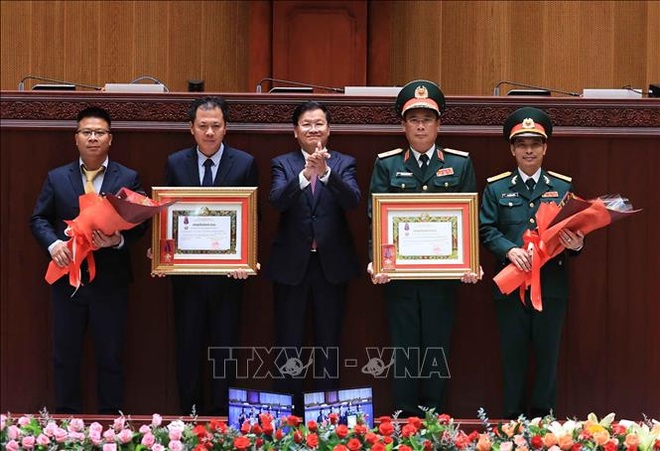 Chủ tịch nước dự Lễ trao tặng công trình Nhà Quốc hội Lào - 4