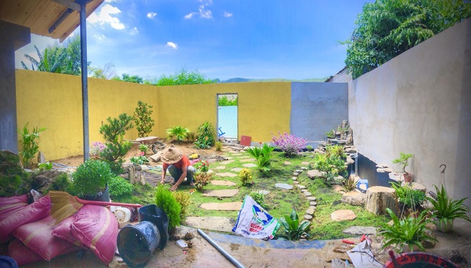 Chàng trai Đà Nẵng tự làm nhà vườn đẹp như homestay với vườn xanh, hồ cá - 4