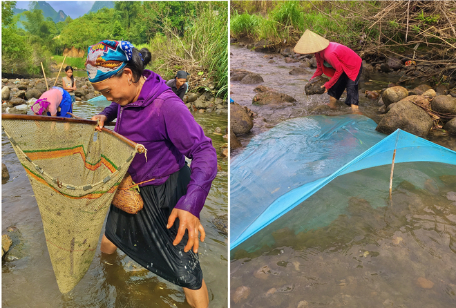 Strange village: Women lift stones, lift skirts to catch fish as strong as athletes - 3