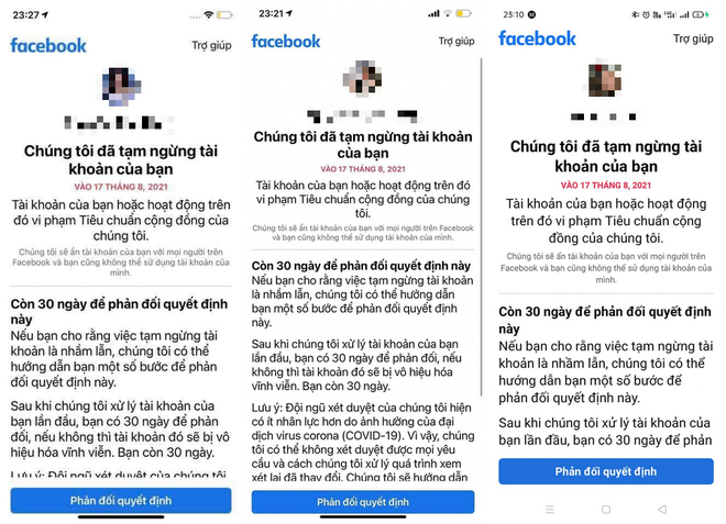Hàng loạt người dùng Facebook tại Việt Nam bị khóa tài khoản không rõ lý do - 1
