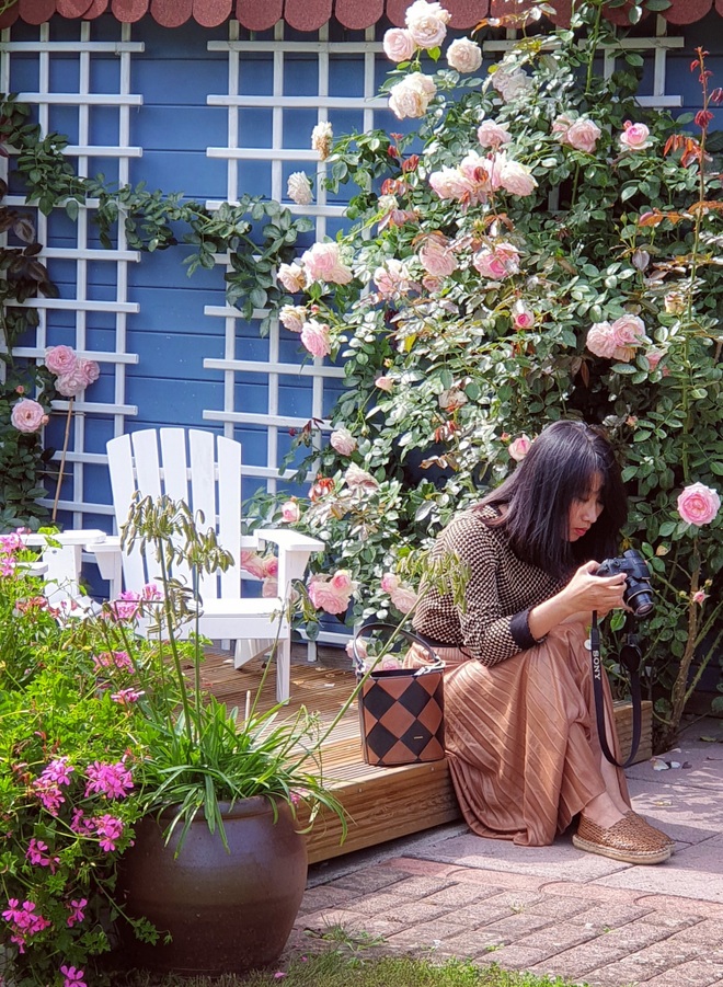 Mãn nhãn nhà vườn triệu bông hồng đẹp như cổ tích của mẹ Việt ở Đức - 12