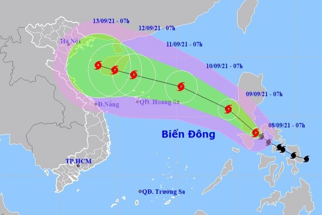 Bão Conson diễn biến phức tạp, vào Biển Đông sẽ tổ chức lại và mạnh thêm - 2