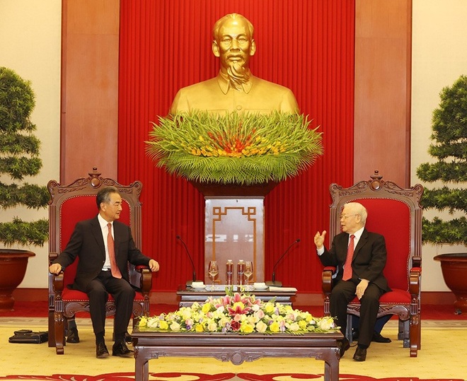 Tổng Bí thư Nguyễn Phú Trọng tiếp Bộ trưởng Ngoại giao Trung Quốc - 1