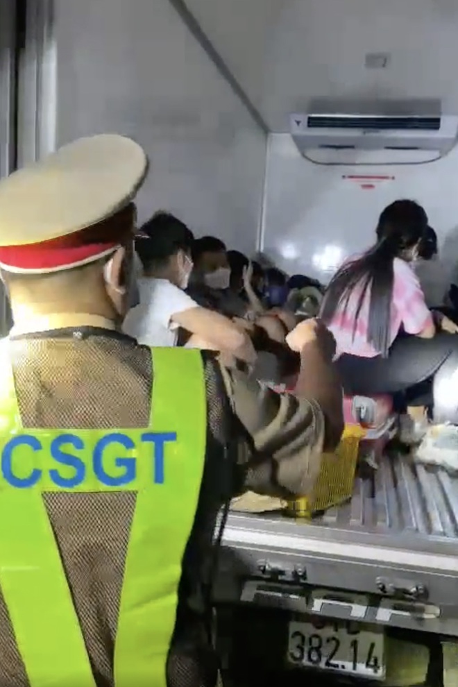 Giấu 15 người trong thùng xe đông lạnh thông chốt kiểm dịch - 3