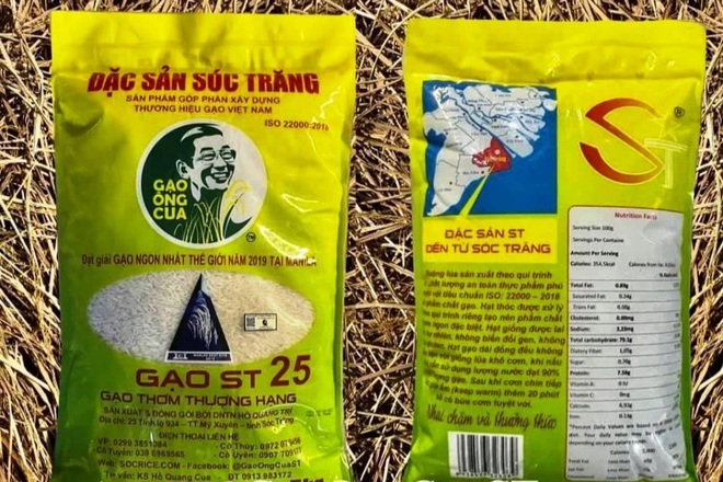 Gạo ngon nhất thế giới của ông Hồ Quang Cua lại tiếp tục bị làm giả - 1