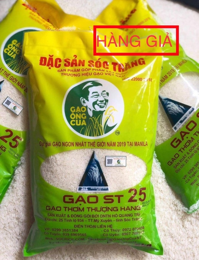 Gạo ngon nhất thế giới của ông Hồ Quang Cua lại tiếp tục bị làm giả - 2