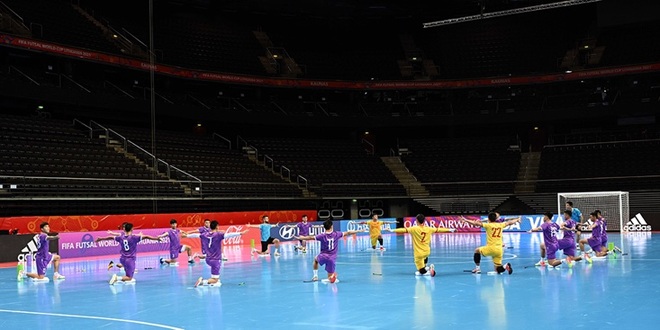 Tuyển futsal Việt Nam luyện kỹ tuyệt chiêu chờ đấu CH Séc - 1 Tuyển futsal Việt Nam luyện kỹ tuyệt chiêu chờ đấu CH Séc - 1