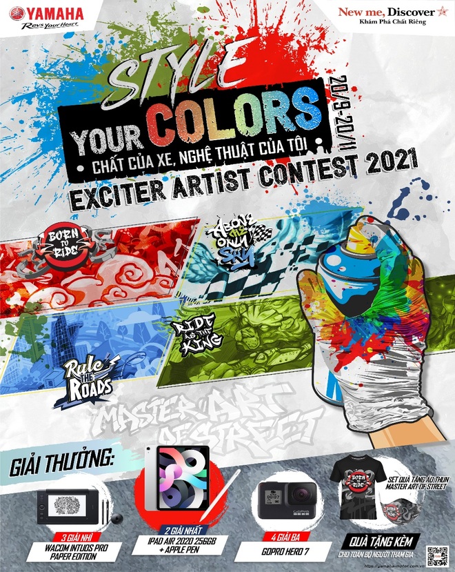 Cuộc thi sáng tác nghệ thuật lấy cảm hứng từ dòng xe Exciter: Master Art of Street - 1